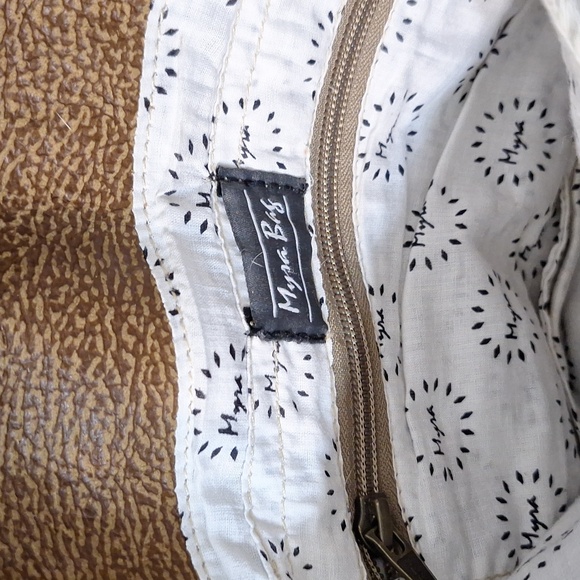 Myra Leather and Hair On Gold Foil Crossbody Bag - Picture 6 of 7